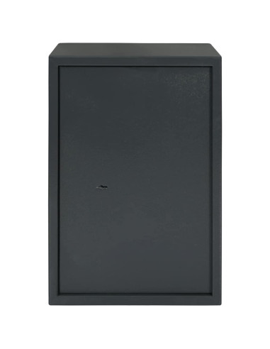 Cassaforte con blocco Grigio scuro 35 x 31 x 50 cm Acciaio