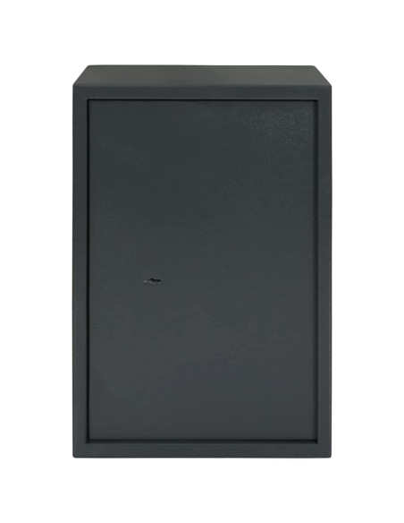 Cassaforte con blocco Grigio scuro 35 x 31 x 50 cm Acciaio