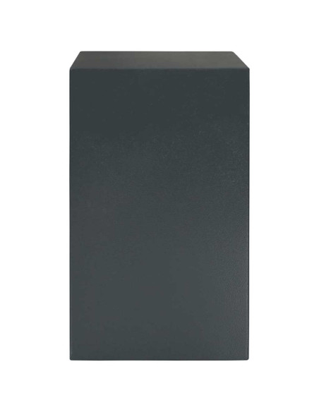 Cassaforte con blocco Grigio scuro 35 x 31 x 50 cm Acciaio