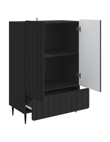 Credenza Nero 66 x 34,5 x 97 cm Legno ingegnerizzato