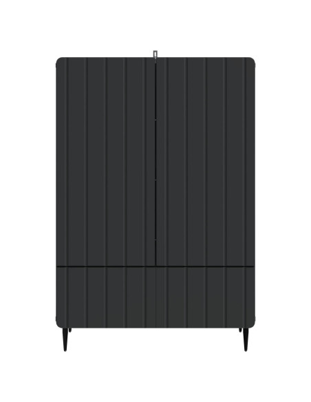 Credenza Nero 66 x 34,5 x 97 cm Legno ingegnerizzato
