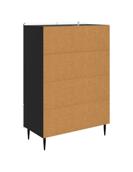 Credenza Nero 66 x 34,5 x 97 cm Legno ingegnerizzato