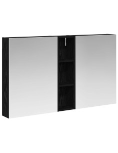 Set di Armadi da Bagno con lo scaffale 3 pcs 120 x 14,5 x 70 cm 2