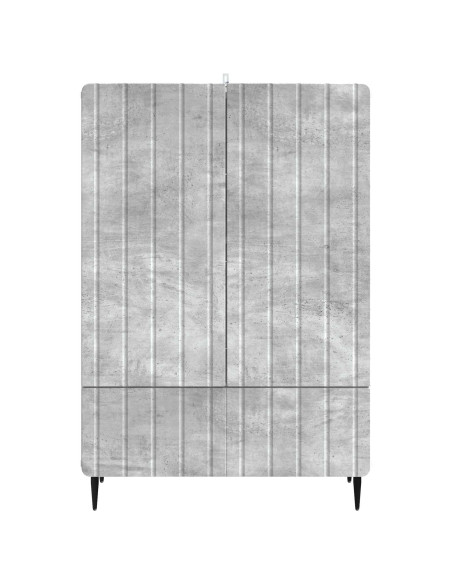 Credenza Grigio Cemento 66 x 34,5 x 97 cm Legno ingegnerizzato