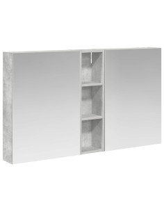 Set di Armadi da Bagno con lo scaffale 3 pcs 120 x 14,5 x 70 cm 2