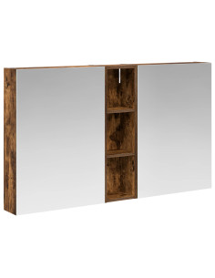 Set di Armadi da Bagno con lo scaffale 3 pcs 120 x 14,5 x 70 cm 2