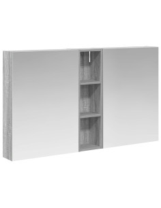 Set di Armadi da Bagno con lo scaffale 3 pcs 120 x 14,5 x 70 cm 2