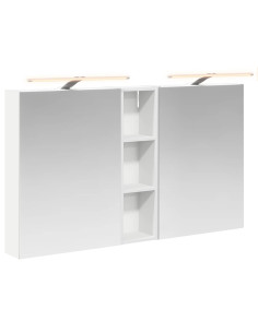 Set di Armadi da Bagno con lo scaffale 3 pcs 120 x 14,5 x 70 cm 2