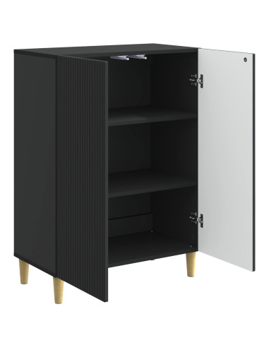 Credenza Nero 66 x 34,5 x 90 cm Legno ingegnerizzato