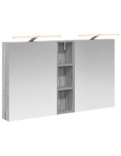 Set di Armadi da Bagno con lo scaffale 3 pcs 120 x 14,5 x 70 cm 2