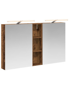Set di Armadi da Bagno con lo scaffale 3 pcs 120 x 14,5 x 70 cm 2
