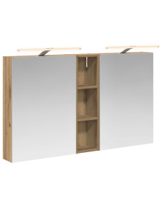 Set di Armadi da Bagno con lo scaffale 3 pcs 120 x 14,5 x 70 cm 2