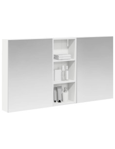 Set di Armadi da Bagno con lo scaffale 3 pcs 130 x 14,5 x 70 cm 2