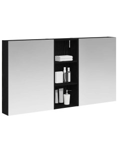 Set di Armadi da Bagno con lo scaffale 3 pcs 130 x 14,5 x 70 cm 2
