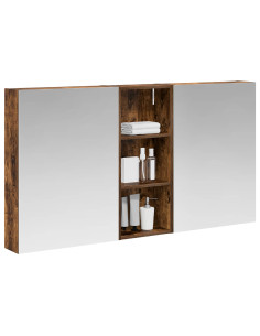 Set di Armadi da Bagno con lo scaffale 3 pcs 130 x 14,5 x 70 cm 2