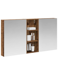 Set di Armadi da Bagno con lo scaffale 3 pcs 130 x 14,5 x 70 cm 2