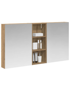 Set di Armadi da Bagno con lo scaffale 3 pcs 130 x 14,5 x 70 cm 2