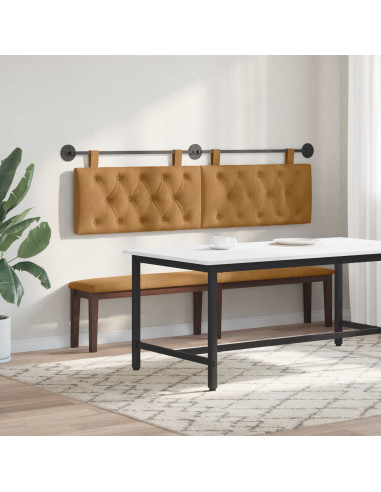 Testata appesa Marrone 190 x 55 x 7 cm Velluto