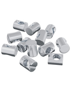 Dadi a tamburo 3462 pcs Argento M6 x 13 mm Metallo 2