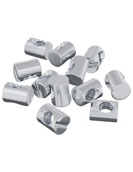 Dadi a tamburo 3462 pcs Argento M6 x 13 mm Metallo