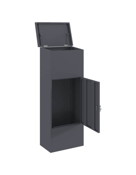 Cassetta per pacchi Antracite 44,5 x 29 x 110,5 cm Acciaio
