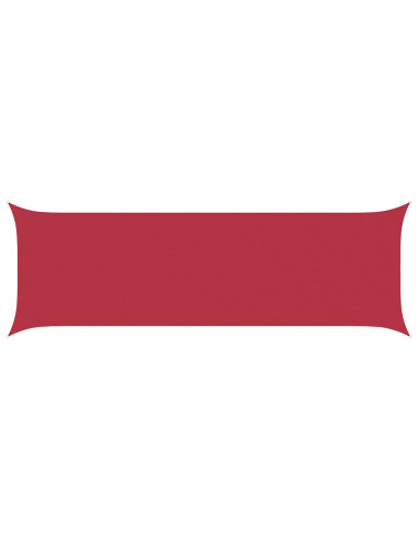 Vela da ombra solare Rosso 6 x 2 m 100% Poliestere Oxford