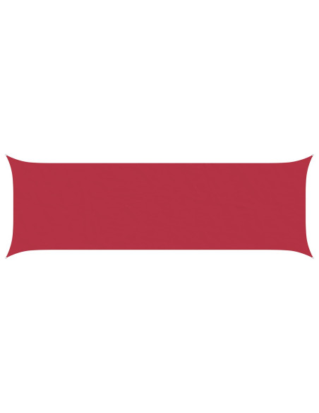 Vela da ombra solare Rosso 6 x 2 m 100% Poliestere Oxford