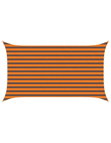 Vela da ombra solare Arancione e Marrone 3,5 x 2 m