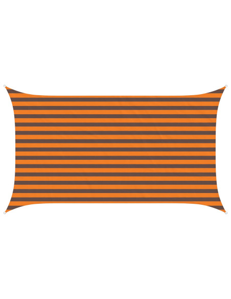 Vela da ombra solare Arancione e Marrone 3,5 x 2 m