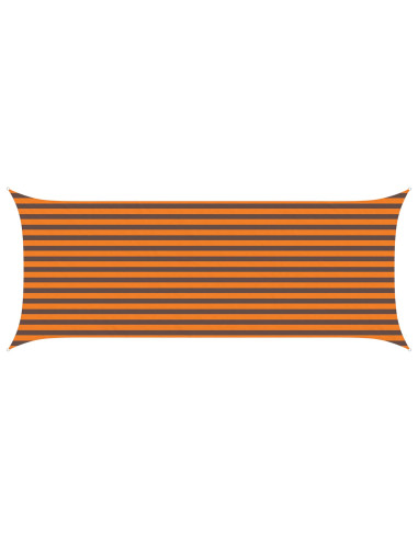 Vela da ombra solare Arancione e Marrone 5 x 2 m