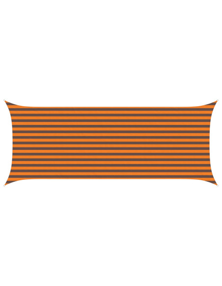 Vela da ombra solare Arancione e Marrone 5 x 2 m