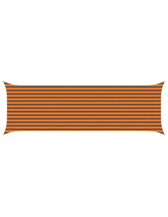 Vela da ombra solare Arancione e Marrone 6 x 2 m 2