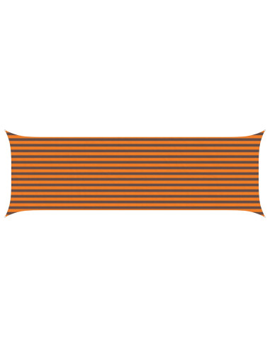 Vela da ombra solare Arancione e Marrone 6 x 2 m