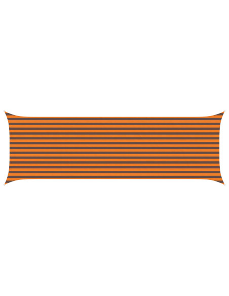 Vela da ombra solare Arancione e Marrone 6 x 2 m
