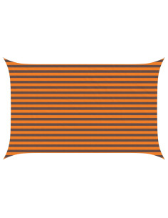 Vela da ombra solare Arancione e Marrone 4 x 2,5 m 2