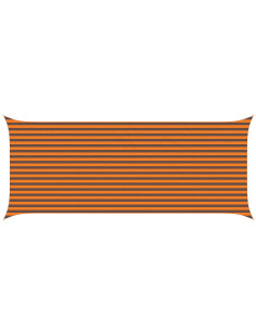 Vela da ombra solare Arancione e Marrone 6 x 2,5 m 2