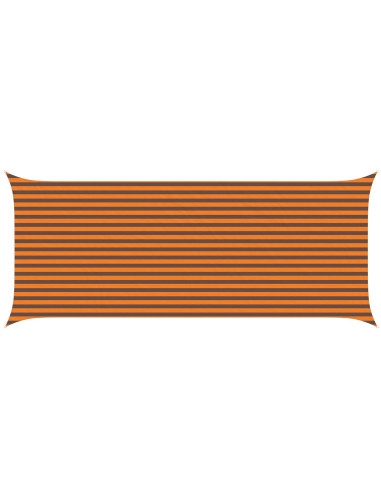 Vela da ombra solare Arancione e Marrone 6 x 2,5 m
