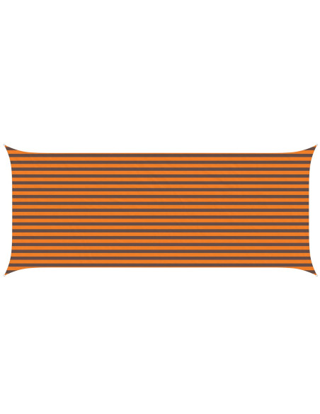 Vela da ombra solare Arancione e Marrone 6 x 2,5 m