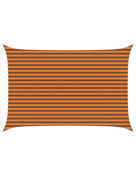 Vela da ombra solare Arancione e Marrone 4,5 × 3 m
