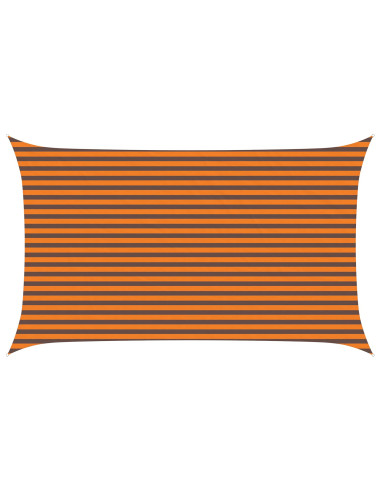 Vela da ombra solare Arancione e Marrone 5 x 3 m