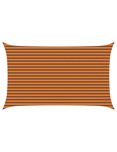 Vela da ombra solare Arancione e Marrone 5 x 3 m