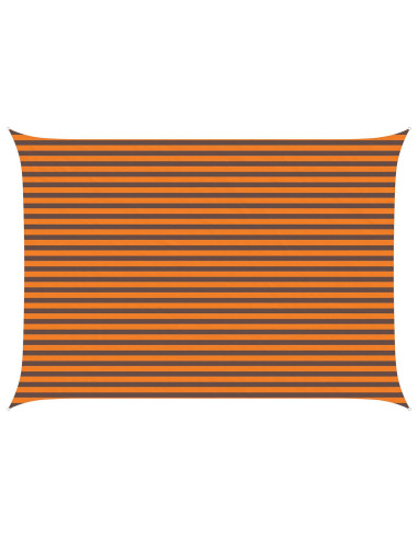 Vela da ombra solare Arancione e Marrone 5 × 3,5 m