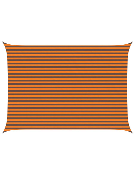 Vela da ombra solare Arancione e Marrone 5 × 3,5 m