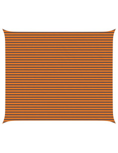 Vela da ombra solare Arancione e Marrone 6 x 5 m 2