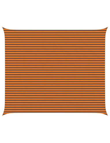 Vela da ombra solare Arancione e Marrone 6 x 5 m