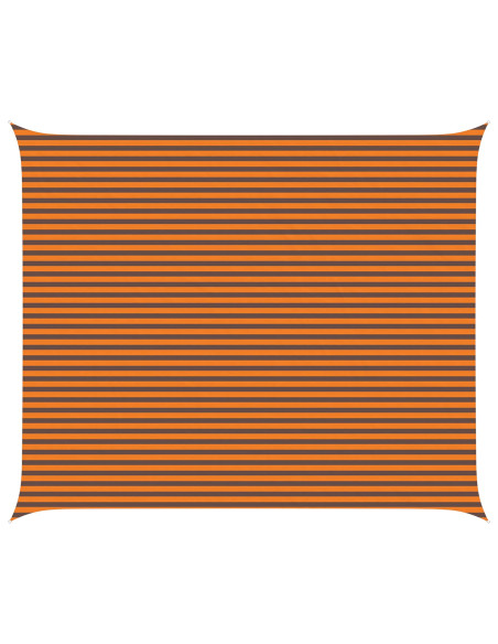 Vela da ombra solare Arancione e Marrone 6 x 5 m