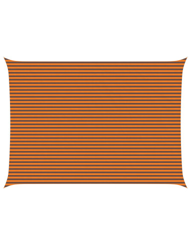 Vela da ombra solare Arancione e Marrone 7 x 5 m