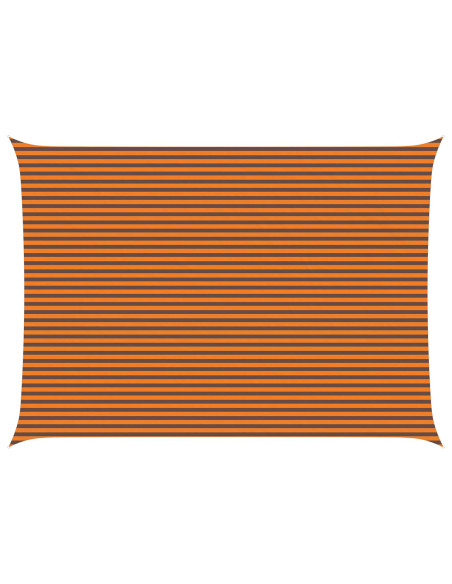Vela da ombra solare Arancione e Marrone 7 x 5 m