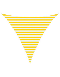 Telo Ombra da Esterno Giallo e Bianco 3 x 3 x 3 m 2