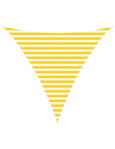 Telo Ombra da Esterno Giallo e Bianco 3 x 3 x 3 m